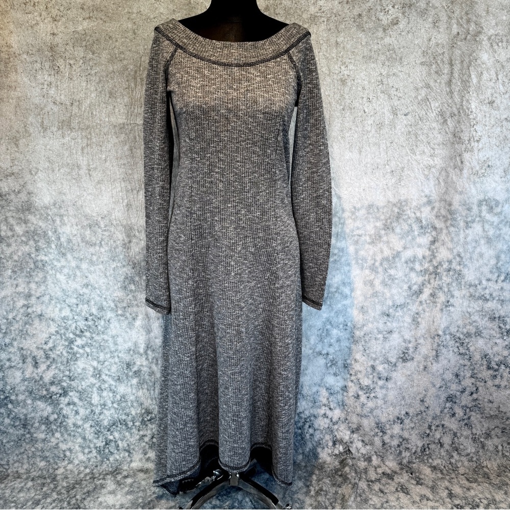 Puella Anthropologie Grey Heather Maxi Dress - Small